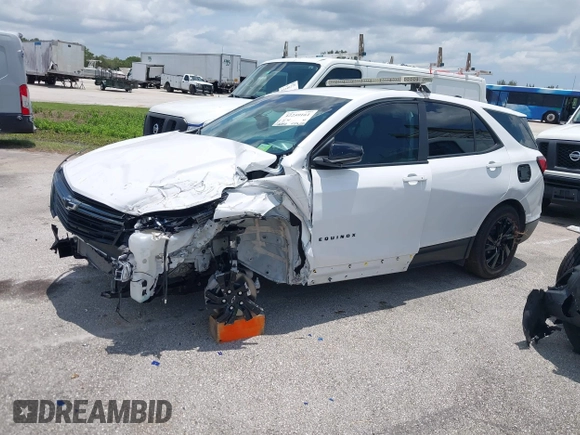 2023 Chevrolet Equinox LS with VIN 3GNAXHEG1PL225603, listed as a IAAI auction lot 42259161 with 24,686 mi miles and . Bid and sale history available at DreamBid. Image 18.