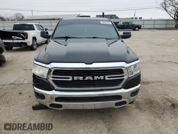 2021 Ram 1500 Big Horn with VIN 1C6SRFBT4MN626238, listed as a Copart auction lot 44009685 with 46,895 mi miles and Salvage Title. Bid and sale history available at carsss.com. Image 5.