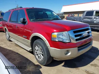 2007 Ford Expedition EL Eddie Bauer with VIN 1FMFK17577LA02604, listed as a IAAI auction lot 41735900 with 183,690 mi miles. Bid and sale history available at carsss.com. Image 1.