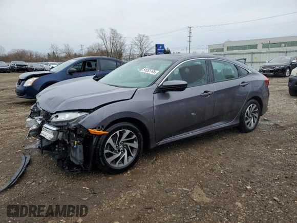 2016 Honda Civic EX with VIN 19XFC2F73GE091722, listed as a Copart auction lot 51637745 with 83,712 mi miles and Salvage Title. Bid and sale history available at DreamBid. Image 1.