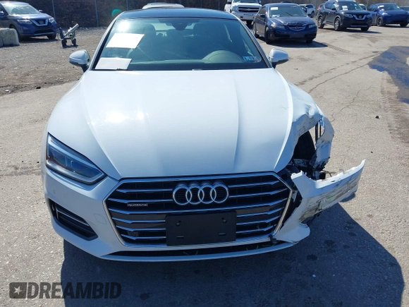 2019 Audi A5 Sportback Premium Plus with VIN WAUBNCF53KA023202, listed as a IAAI auction lot 41749214 with 40,716 mi miles and . Bid and sale history available at DreamBid. Image 13.