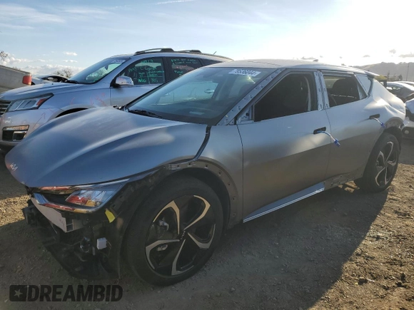 2022 Kia EV6 Wind with VIN KNDC3DLC8N5036028, listed as a Copart auction lot 78536044 with 29,396 mi miles and Salvage Title. Bid and sale history available at carsss.com. Image 1.