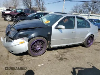 2003 Volkswagen Jetta GLS with VIN 3VWSK69M23M128654, listed as a Copart auction lot 49162085 with 264,216 mi miles and Salvage title. Bid and sale history available at DreamBid. Image 1.