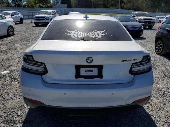 2017 BMW 2 Series M240i with VIN WBA2G1C30HV639149, listed as a Copart auction lot 75680284 with 0 mi miles and Salvage Title. Bid and sale history available at carsss.com. Image 6.