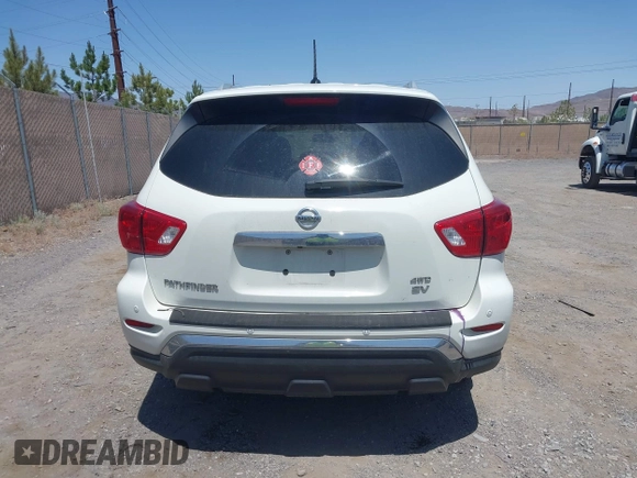 2017 Nissan Pathfinder SL with VIN 5N1DR2MM1HC636397, listed as a IAAI auction lot 42404379 with 135,858 mi miles and . Bid and sale history available at DreamBid. Image 17.