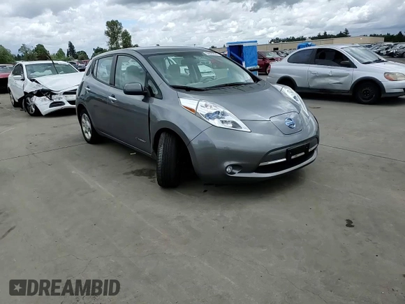 2015 Nissan LEAF SV with VIN 1N4AZ0CP5FC307552, listed as a Copart auction lot 56620624 with 40,007 mi miles and Salvage Title. Bid and sale history available at carsss.com. Image 10.