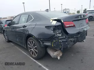 2016 Acura TLX V6 with VIN 19UUB2F35GA009159, listed as a IAAI auction lot 41972718 with 102,202 mi miles. Bid and sale history available at carsss.com. Image 3.