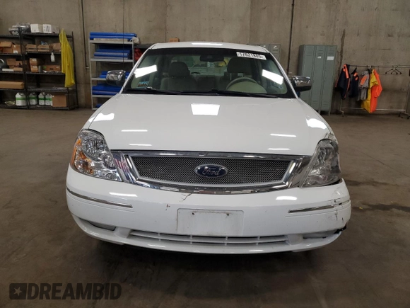 2007 Ford Five Hundred Limited with VIN 1FAHP25127G156270, listed as a Copart auction lot 57821885 with 45,796 mi miles and Salvage title. Bid and sale history available at DreamBid. Image 5.