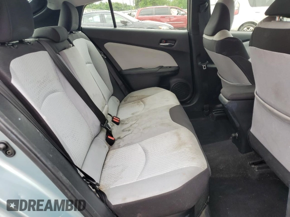 2017 Toyota Prius Two z VIN JTDKBRFU9H3566248, wystawiony jako Copart lot #56851065 z przebiegiem 66 409 mil mil oraz Szkoda całkowita • Salvage title. Historia ofert i sprzedaży dostępna na DreamBid. Obrazek 10.