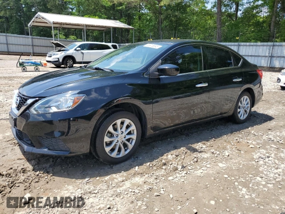 2019 Nissan Sentra S with VIN 3N1AB7AP3KY283721, listed as a Copart auction lot 55915895 with 105,917 mi miles and Salvage title. Bid and sale history available at DreamBid. Image 1.