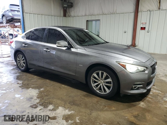 2017 Infiniti Q50 2.0t with VIN JN1CV7AP6HM642569, listed as a Copart auction lot 47852195 with 78,921 mi miles and Salvage Title. Bid and sale history available at carsss.com. Image 4.