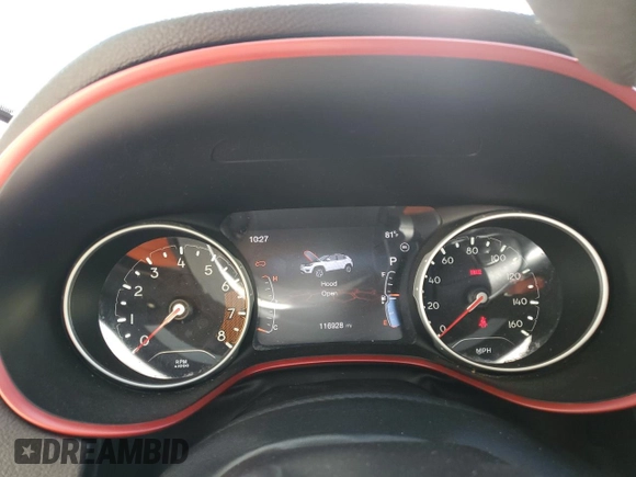 2021 Jeep Compass Trailhawk with VIN 3C4NJDDB7MT598280, listed as a Copart auction lot 58241695 with 116,928 mi miles and Salvage title. Bid and sale history available at DreamBid. Image 9.