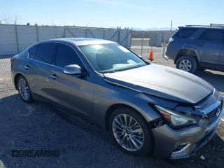 2019 Infiniti Q50 3.0t LUXE with VIN JN1EV7AP9KM516769, listed as a IAAI auction lot 41836255 with 40,017 mi miles. Bid and sale history available at carsss.com. Image 1.
