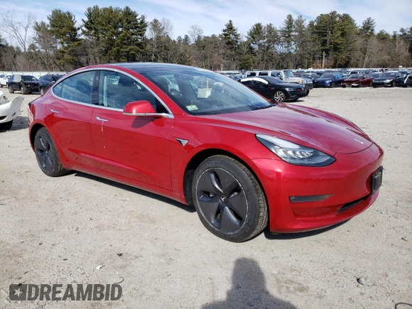 2020 Tesla Model 3 Long Range with VIN 5YJ3E1EB0LF735078, listed as a Copart auction lot 48423235 with 35,306 mi miles and Salvage Title. Bid and sale history available at carsss.com. Image 4.
