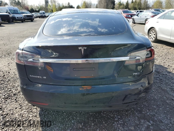 2016 Tesla Model S 90D with VIN 5YJSA1E2XGF150490, listed as a Copart auction lot 51070365 with 144,457 mi miles and Salvage Title. Bid and sale history available at DreamBid. Image 6.
