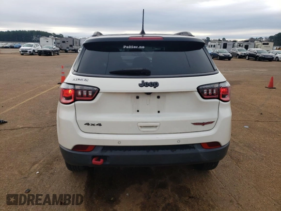 2018 Jeep Compass Trailhawk with VIN 3C4NJDDB1JT130136, listed as a Copart auction lot 47416525 with 74,662 mi miles and Salvage Title. Bid and sale history available at carsss.com. Image 6.