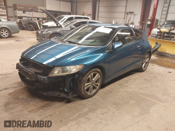 2013 Honda CR-Z with VIN JHMZF1D44DS000083, listed as a IAAI auction lot 41601324 with 212,884 mi miles. Bid and sale history available at carsss.com. Image 2.