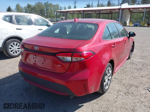 2021 Toyota Corolla LE with VIN 5YFEPMAE2MP180273, listed as a IAAI auction lot 42100956 with 32,168 mi miles. Bid and sale history available at carsss.com. Image 4.