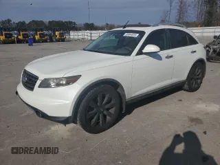 2007 Infiniti FX with VIN JNRAS08U77X101141, listed as a Copart auction lot 88844035 with 225,183 mi miles and Salvage Title. Bid and sale history available at carsss.com. Image 1.