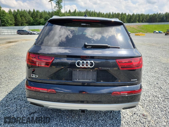 2018 Audi Q7 Premium Plus with VIN WA1LHAF71JD018852, listed as a Copart auction lot 60779375 with 84,760 mi miles and Salvage title. Bid and sale history available at DreamBid. Image 6.