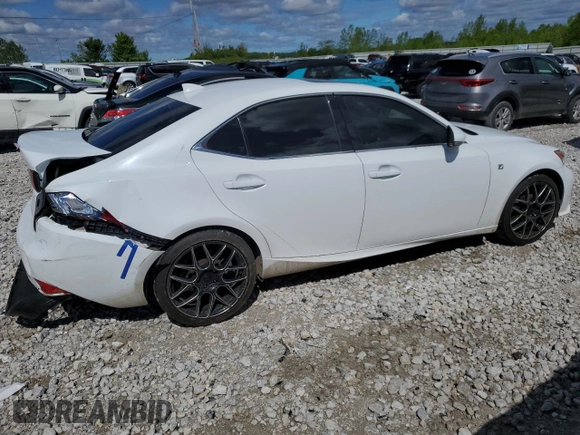 2014 Lexus IS 350 with VIN JTHCE1D28E5004306, listed as a Copart auction lot 56154185 with 169,907 mi miles and Clean title. Bid and sale history available at DreamBid. Image 3.