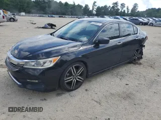 2016 Honda Accord Sport with VIN 1HGCR2F59GA077697, listed as a Copart auction lot 61050615 with 148,033 mi miles and Salvage title. Bid and sale history available at DreamBid. Image 1.