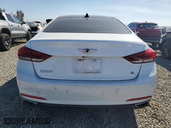 2015 Hyundai Genesis 3.8L with VIN KMHGN4JE2FU079041, listed as a Copart auction lot 46536175 with 109,551 mi miles and Salvage Title. Bid and sale history available at DreamBid. Image 6.