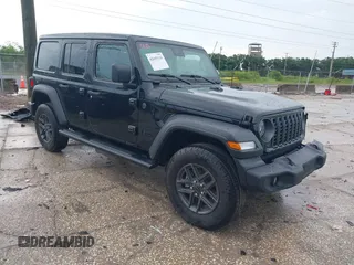 2025 Jeep Wrangler Sport S with VIN 1C4PJXDG9SW559915, listed as a IAAI auction lot 42653116 with 1,730 mi miles and . Bid and sale history available at DreamBid. Image 1.