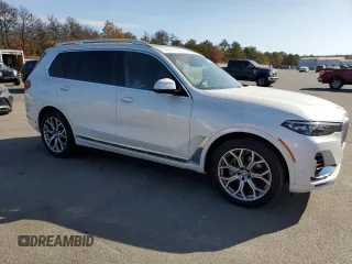 2020 BMW X7 xDrive40i with VIN 5UXCW2C06L9B79990, listed as a Copart auction lot 74017634 with 0 mi miles and Non Repairable. Bid and sale history available at carsss.com. Image 4.