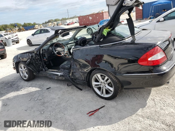 2009 Mercedes-Benz CLK 350 with VIN WDBTK56F29T104192, listed as a Copart auction lot 81130764 with Not Provided miles and Salvage Title. Bid and sale history available at DreamBid. Image 2.
