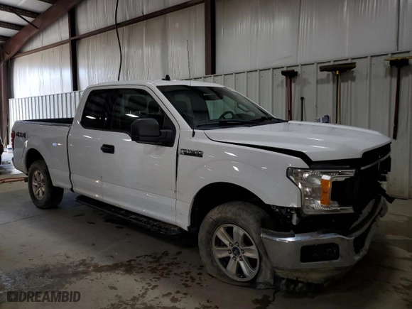 2019 Ford F-150 XL with VIN 1FTEX1EP7KFC88578, listed as a Copart auction lot 49988145 with 0 mi miles and Salvage Title. Bid and sale history available at carsss.com. Image 4.