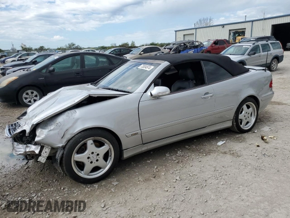 2003 Mercedes-Benz CLK 320 with VIN WDBLK65G73T144310, listed as a Copart auction lot 73004974 with Not Provided miles and Salvage Title. Bid and sale history available at DreamBid. Image 1.