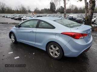 2013 Hyundai Elantra Coupe GS PZEV with VIN KMHDH6AE1DU003717, listed as a Copart auction lot 85596674 with 71,453 mi miles and Salvage Title. Bid and sale history available at carsss.com. Image 2.