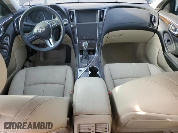 2019 Infiniti Q50 3.0t LUXE with VIN JN1EV7APXKM516120, listed as a Copart auction lot 45885915 with 40,057 mi miles and Salvage Title. Bid and sale history available at carsss.com. Image 8.