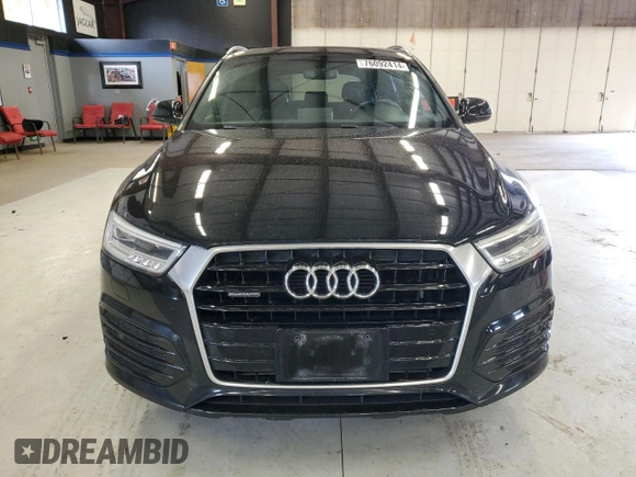 2017 Audi Q3 Prestige with VIN WA1GCCFS0HR002185, listed as a Copart auction lot 76092414 with 100,171 mi miles and Salvage Title. Bid and sale history available at carsss.com. Image 5.