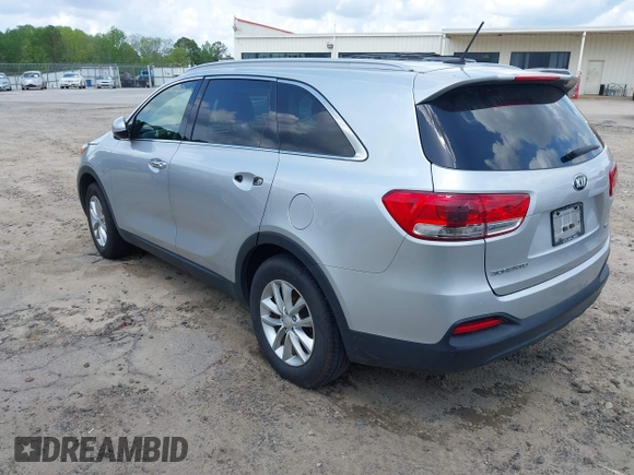 2017 Kia Sorento LX with VIN 5XYPG4A34HG265018, listed as a IAAI auction lot 42165365 with Not Provided miles. Bid and sale history available at carsss.com. Image 3.