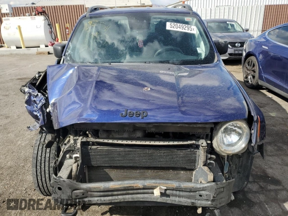 2018 Jeep Renegade Sport with VIN ZACCJBAB2JPH58620, listed as a Copart auction lot 52049295 with 148,022 mi miles and Salvage title. Bid and sale history available at DreamBid. Image 5.