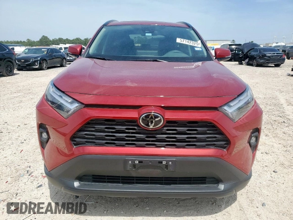 2022 Toyota RAV4 XLE Premium with VIN 2T3C1RFV7NW234284, listed as a Copart auction lot 57142325 with 21,580 mi miles and Salvage title. Bid and sale history available at DreamBid. Image 5.