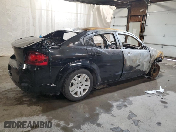 2012 Dodge Avenger SE with VIN 1C3CDZAB8CN136653, listed as a Copart auction lot 49621865 with Not Provided miles and Salvage Title. Bid and sale history available at carsss.com. Image 3.