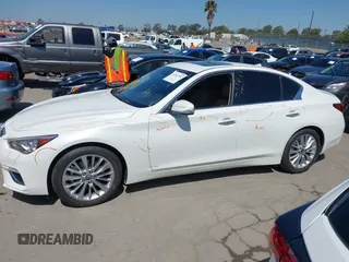 2024 Infiniti Q50 Luxe with VIN JN1EV7BP5RM601925, listed as a IAAI auction lot 42261752 with 1,511 mi miles and . Bid and sale history available at DreamBid. Image 14.