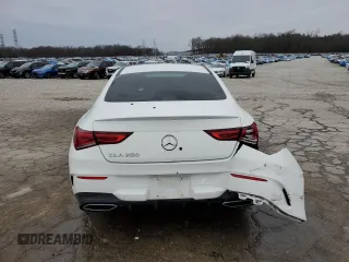 2020 Mercedes-Benz CLA 250 with VIN WDD5J4GB0LN035801, listed as a Copart auction lot 44207555 with 78,857 mi miles and Salvage Title. Bid and sale history available at DreamBid. Image 6.