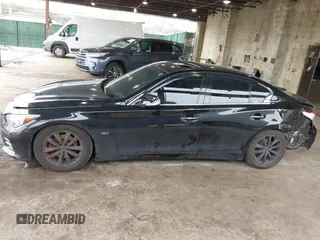 2016 Infiniti Q50 2.0t Premium with VIN JN1CV7AR5GM251834, listed as a IAAI auction lot 41886327 with 115,414 mi miles. Bid and sale history available at carsss.com. Image 15.