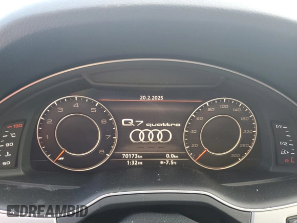 2019 Audi Q7 Premium Plus with VIN WA1LAAF7XKD013347, listed as a Copart auction lot 44849605 with 70,173 mi miles and Clean title. Bid and sale history available at DreamBid. Image 9.