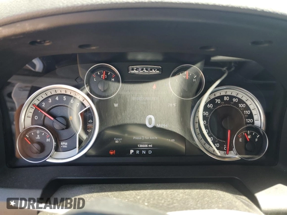 2016 Ram 1500 Lone Star with VIN 1C6RR6LT3GS147960, listed as a Copart auction lot 53375375 with 136,606 mi miles and Salvage Title. Bid and sale history available at carsss.com. Image 9.