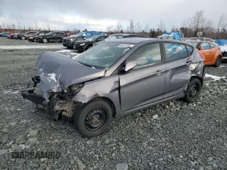 2017 Hyundai Accent Sport with VIN KMHCU5AE8HU313015, listed as a Copart auction lot 88561955 with 0 mi miles and Salvage Title. Bid and sale history available at carsss.com. Image 1.