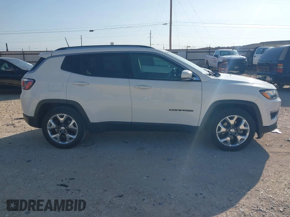 2020 Jeep Compass Limited with VIN 3C4NJCCB1LT123329, listed as a IAAI auction lot 42090488 with 117,187 mi miles and . Bid and sale history available at DreamBid. Image 13.