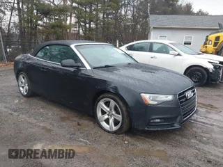 2013 Audi A5 Premium Plus with VIN WAULFAFHXDN009518, listed as a IAAI auction lot 41640973 with 189,687 mi miles. Bid and sale history available at carsss.com. Image 1.
