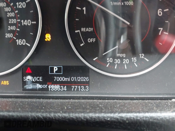 2016 BMW 3 Series 328i with VIN WBA8E9C54GK647190, listed as a IAAI auction lot 42106127 with 138,634 mi miles and . Bid and sale history available at DreamBid. Image 7.
