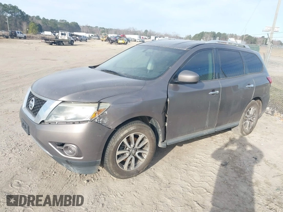 2014 Nissan Pathfinder Platinum with VIN 5N1AR2MMXEC623730, listed as a IAAI auction lot 41667666 with 206,630 mi miles and . Bid and sale history available at DreamBid. Image 2.