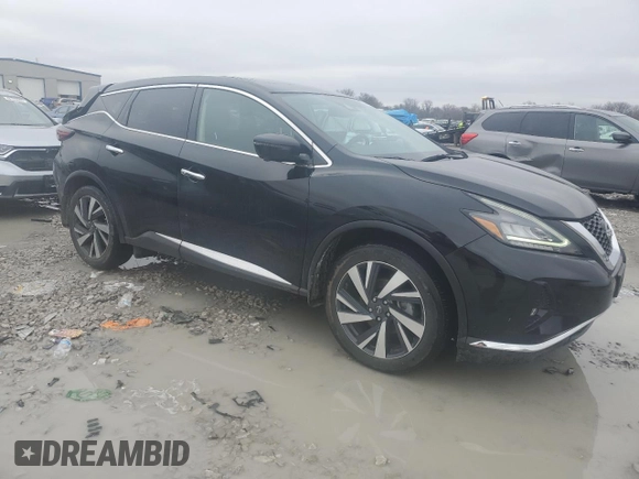 2023 Nissan Murano SL with VIN 5N1AZ2CJ7PC106699, listed as a Copart auction lot 44444885 with 28,186 mi miles and Salvage Title. Bid and sale history available at DreamBid. Image 4.